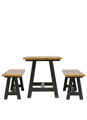 A Frame Table & Bench Set - Primo Furniture